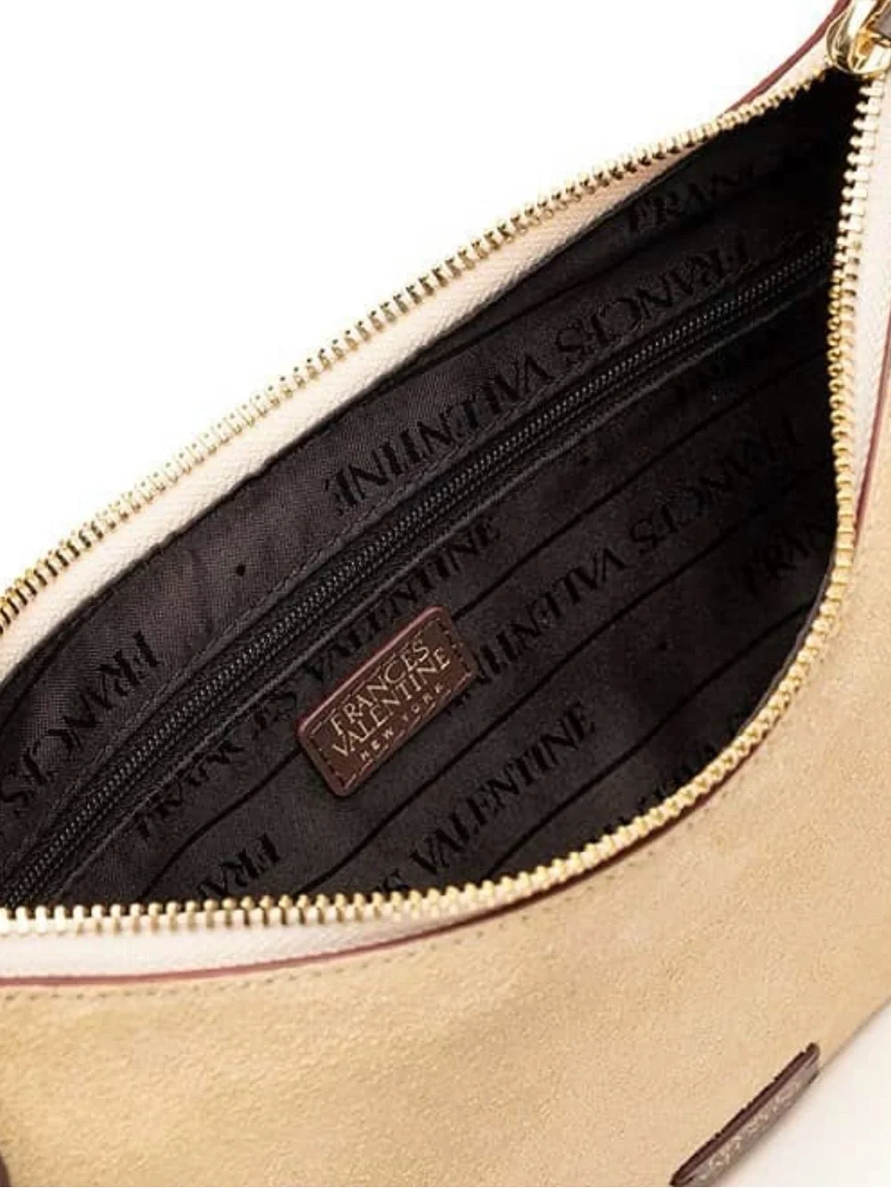Frances Valentine Starr Suede Hobo - Oyster